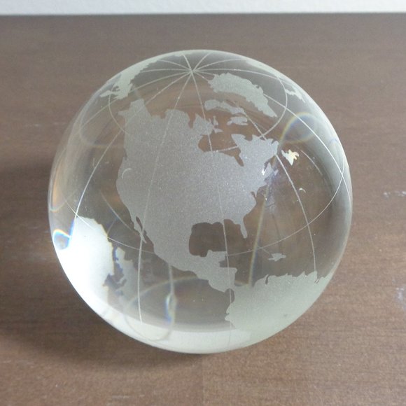 Transparent Translucent Crystal Glass Paperweight - Picture 4 of 4